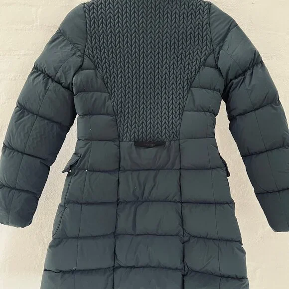 Post Card - Italian Luxury Puffer Deneb Coat - Navy Blue - Size 38